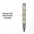 Solar post light has a vintage tubular Edison bulb that emits 200 lumens of 2700K warm white light.
