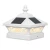 4.5 solar deck post lights are inspired by British architecture, with a finial and four solar panels for optimum charging of the internal battery.