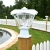 White solar coach lamp includes hardware for 3 separate mounting options, and is made from coastal areas approved heavy duty resin for rust and corrosion resistance.
