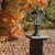 Solar carriage light has a flat mount pedestal for easy installation on your entrance columns, pedestals and pillars.