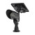 Solar powered spot light can be installed on a flat surface using the flat mount hardware included.