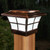 4x4 solar fence post cap lights are manufactured by Classy Caps and have a one year warrant.