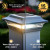 4x4 White solar fence post cap lights have dual color 3000K Warm White LED and 5000K Cool White LED, with 15 lumens of light output.