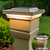 4x4 Tan solar deck post cap lights will add elegance and  height to your deck posts, perfect for your 2 story home.