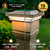 4x4 solar deck post lights have Dual Color LED, you can choose between 3000K Warm White LED and 5000K Cool White LED, with 15 lumens of light output.