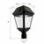 Solar carriage light is 10.5 inches x 10.5 inches x 19 inches high installed, including the 3 inch pole to fit onto your existing pole.