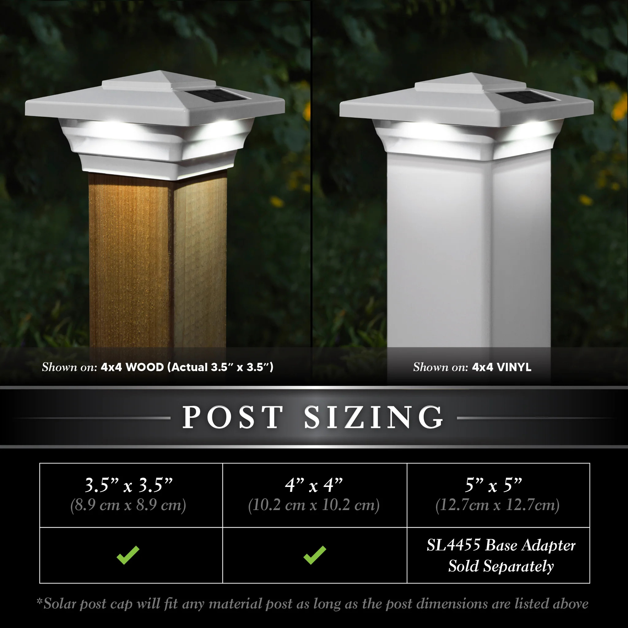 4x4 Post Solar Lights Outdoor: 12 Pack 2 Lighting Modes Fence Deck Cap