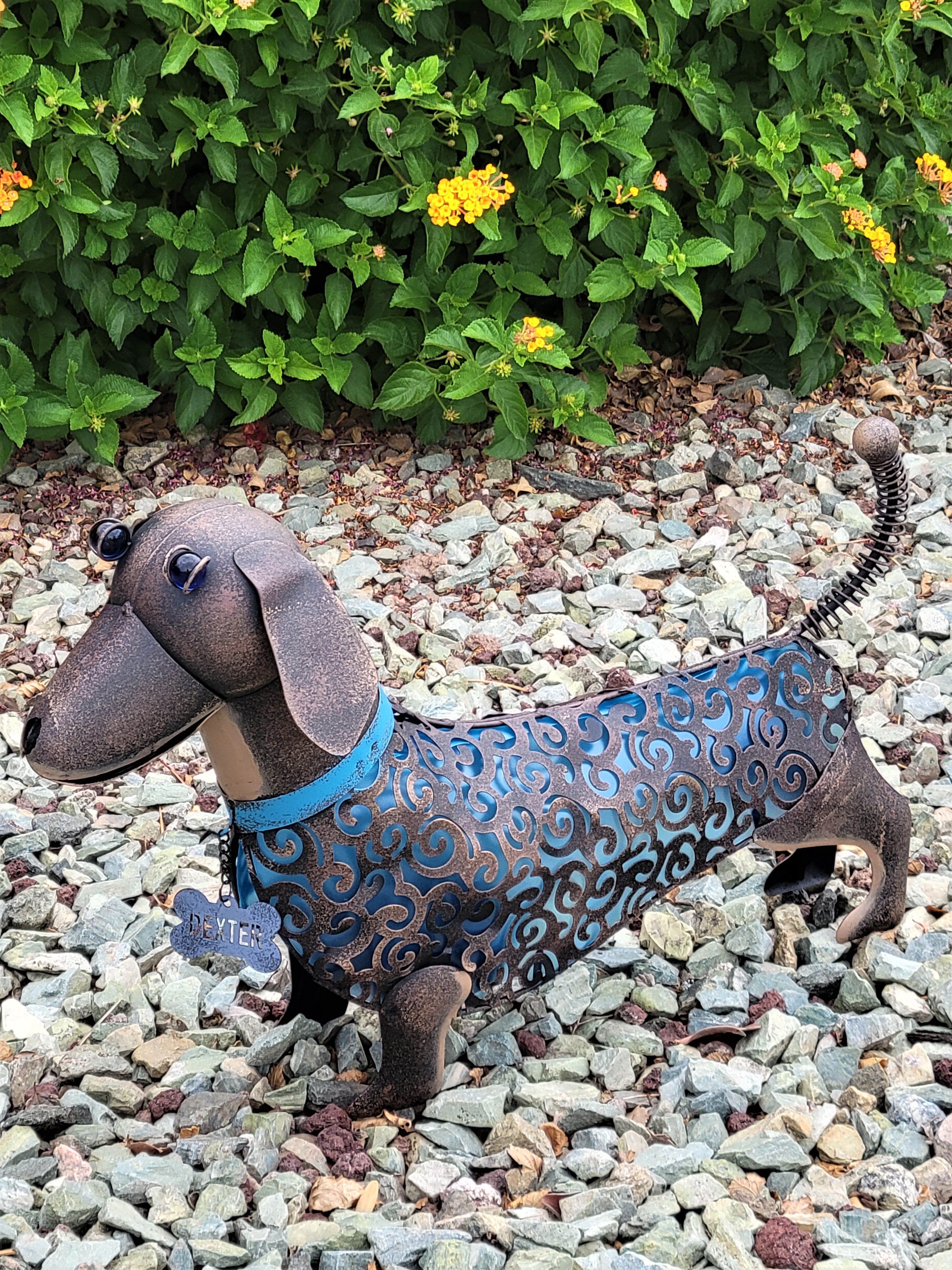 Dachshund Animal Shaped Solar Garden Statue | Dog Solar Light