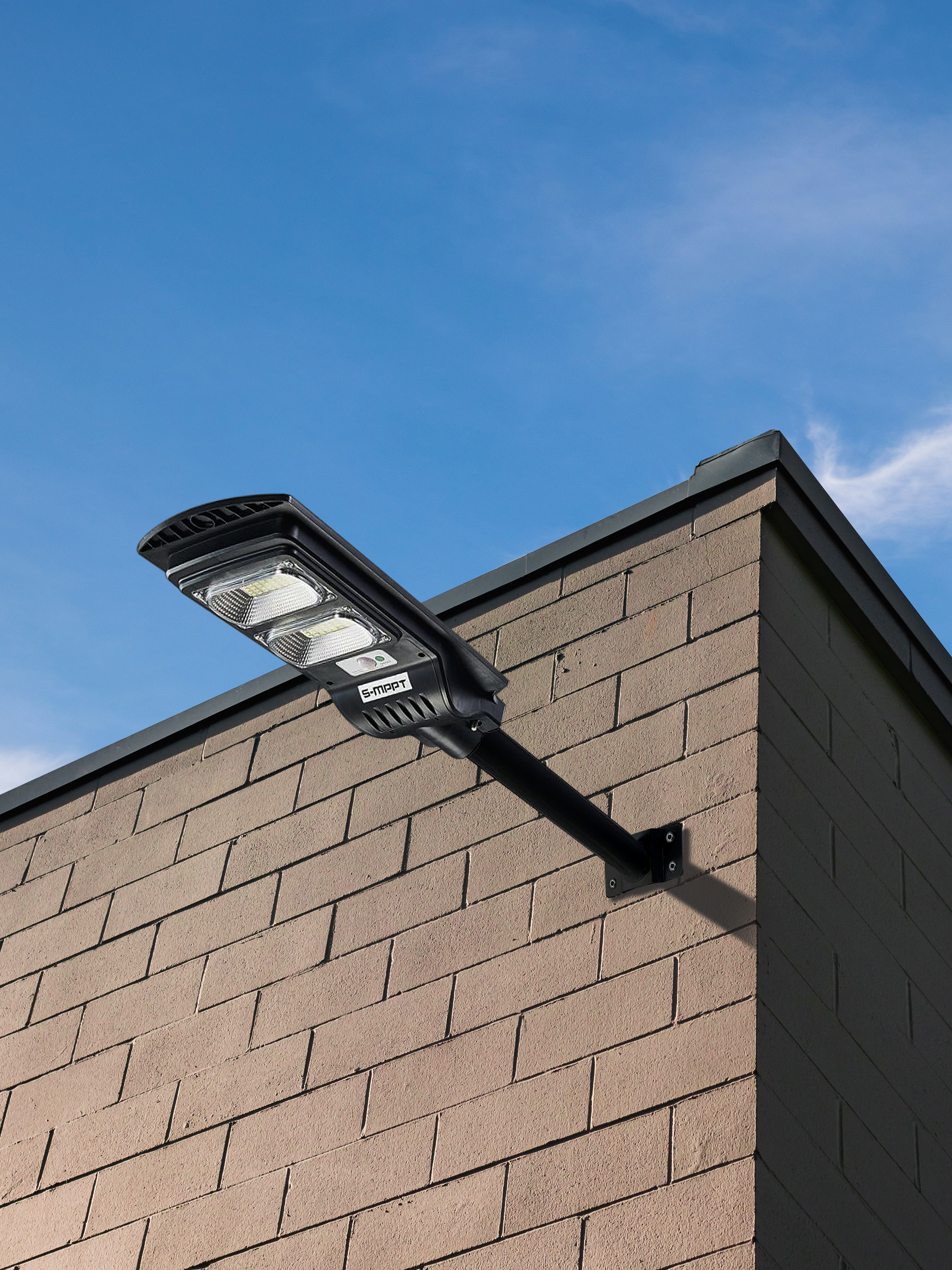 Solar Street Light with Motion Sensor Remote Control Wall or Pole
