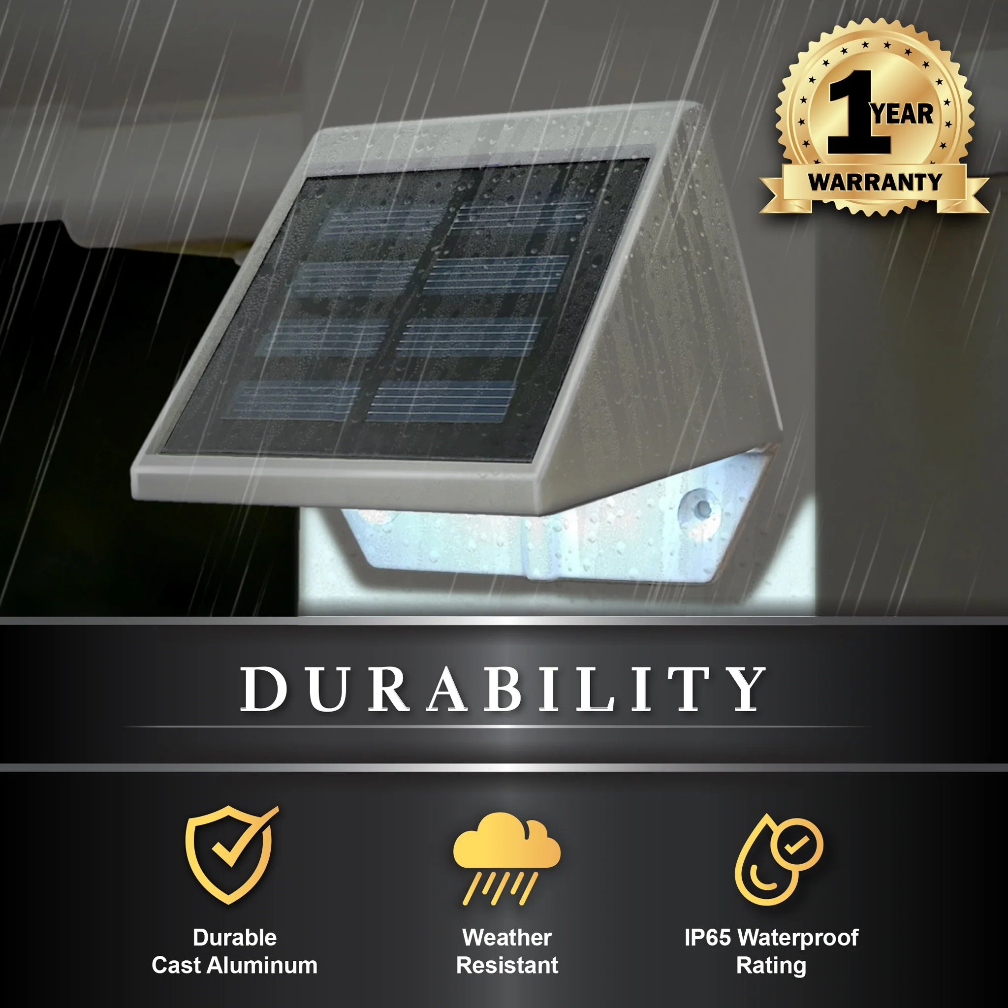 Low Profile Solar Dock Light Solar Deck Lights, Crazy 48 LEDs Super