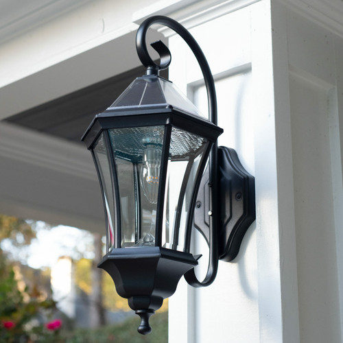 Solar Coach Lantern for Wall Mount Light | Quality Black Gama Sonic
