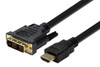 DYNAMIX 1m HDMI Male to DVI-D Male (18+1) Cable. Single