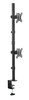BRATECK 13'-32' Dual Vertical Monitor Mount. Rotate, Tilt And