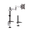 BRATECK 13'-27' Monitor Desk Mount. Rotate, Extend, Tilt And Swivel