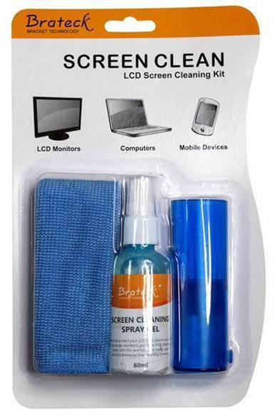 BRATECK LCD Cleaning Kit. Includes: 60ml non-drip