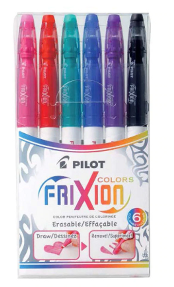 Pilot Frixion Colours Erasable Markers Asstd. 6Pk (SW-FC-S6)