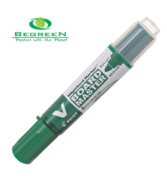 Pilot BeGreen V Board Whiteboard Marker Bullet Green (WBMA-VBM-M-G-BG)