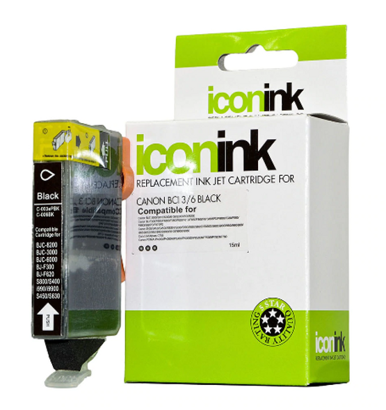 Icon Compatible Canon BCi-6 Black Ink Cartridge