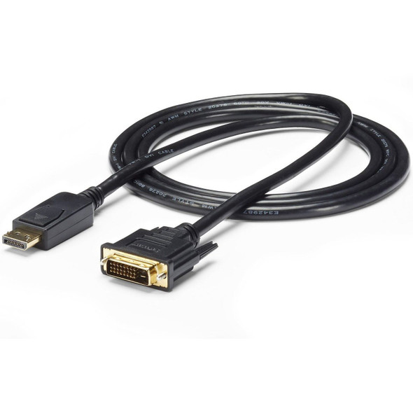 6 ft DisplayPort to DVI Cable - M/M