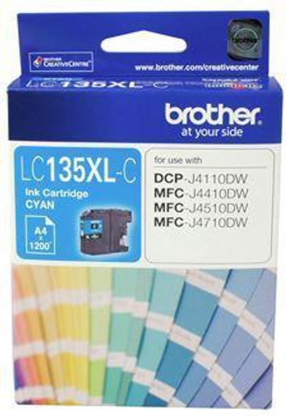 Brother LC135XLC Cyan High Yield Ink Cartridge
