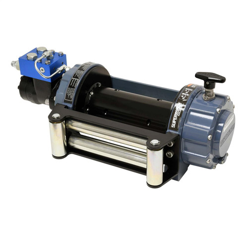 SI10000 10000lb Standard Drum Hydraulic Winch Blue Gray - S100429