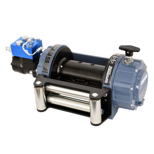SI10000 10000lb Narrow Drum Hydraulic Winch Blue Gray - S100432