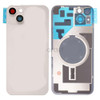 For iPhone 14 Plus Back Cover Glass with Camera Lens Glass and Magsafe Magnet (White)