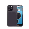 For iPhone 16 Pro Max Back Cover Glass with Camera Lens Glass and Magsafe Magnet (Black)