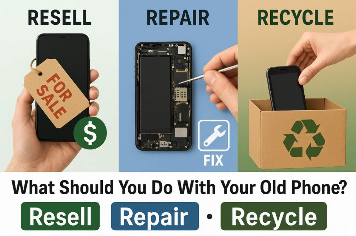 Reselling vs Recycling vs Repairing: What’s the Best Choice for Your Old Devices?