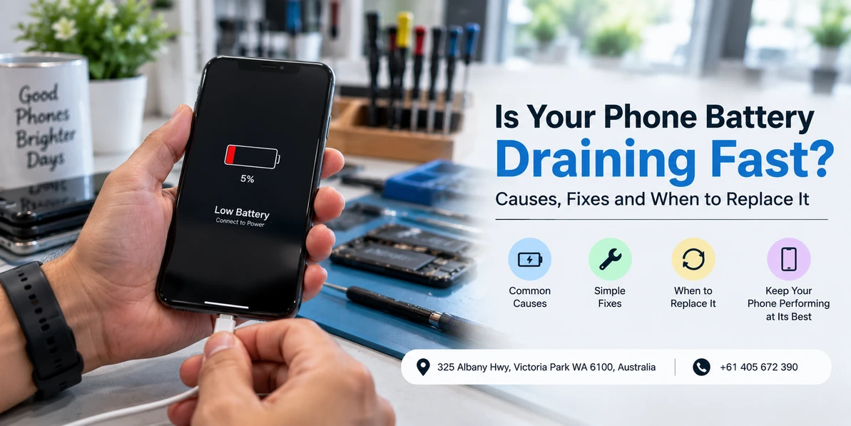 Is Your Phone Battery Draining Fast? Causes, Fixes and When to Replace It