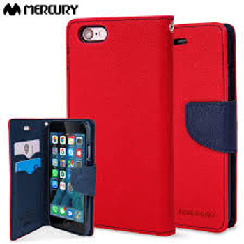 Flip Cover Mercury Fancy Diary for iPhone 6/6S Plus Phone (Red)