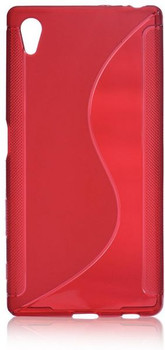 For sony Z5 Premium  Rubber Case Red