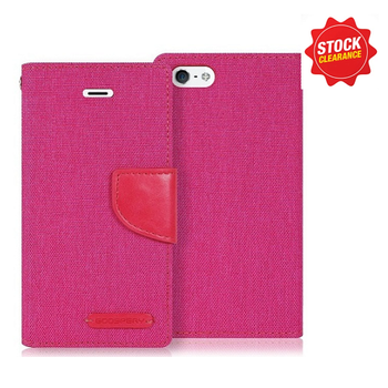 For Samsung Galaxy A8 SM-A800 Mercury Canvas Diary Pink