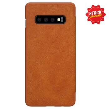 For Samsung Galaxy S10E (Lite) Leather Case Brown