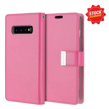 For Samsung Galaxy S10E Rich Diary Case Pink