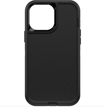 For iPhone 13 Pro Max Outer Defender Case Black