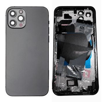 For iPhone 12 Pro Back Glass Graphite