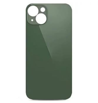 For iPhone 13 Back Cover Glass with Big Camera Hole (Green)