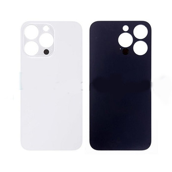 For iPhone 13 Pro Back Cover Glass with Big Camera Hole (Silver)