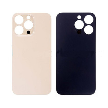 For iPhone 13 Pro Back Cover Glass with Big Camera Hole (Gold)