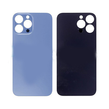 For iPhone 13 Pro Max Back Cover Glass with Big Camera Hole (Blue)