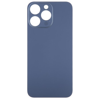 For iPhone 15 Pro Back Cover Glass with Big Camera Hole (Blue)