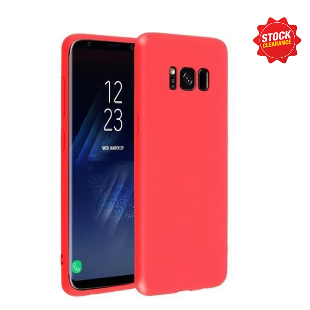 For Samsung Galaxy S8  TPU Soft Case Red