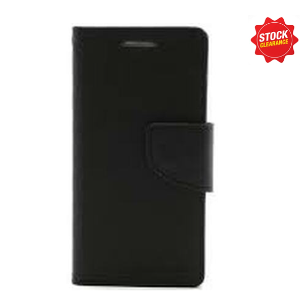 For Samsung Galaxy S6 Edge Mercury Fancy Diary Case Black