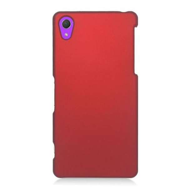 For Sony Z2  Rubber Case Red