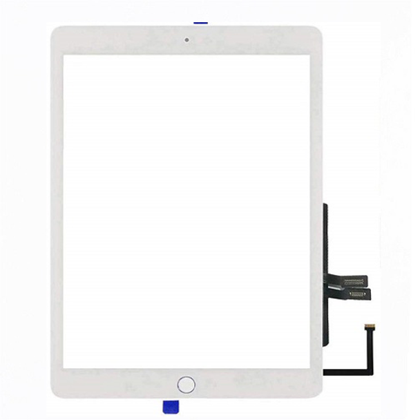 iPad 2018 (6th Gen) Touch Screen Replacement (White) with Home Button and Adhesive Tape