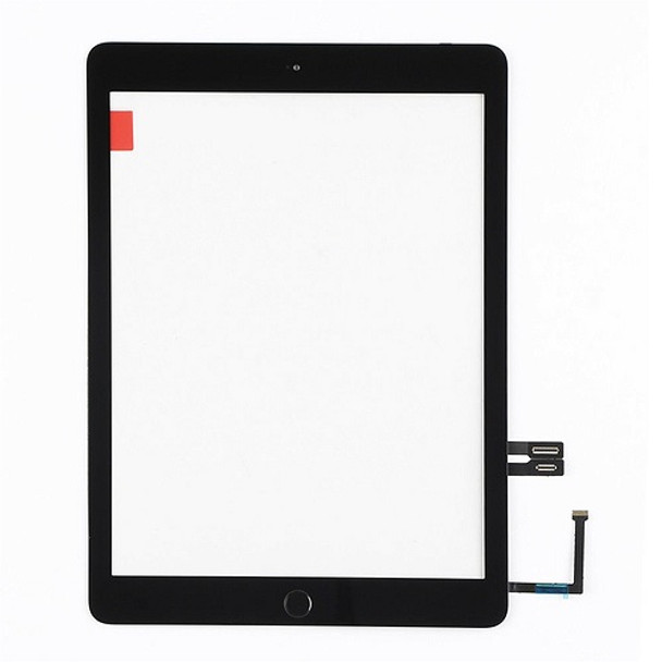 iPad 2018 (6th Gen) Touch Screen Replacement (Black) with Home Button and Adhesive Tape