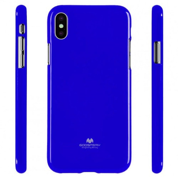 For iPhone X Pearl Jelly Case Navy