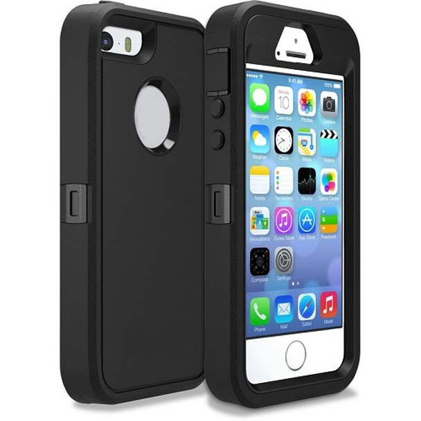 For iPhone 5/5s Outer Defender Black