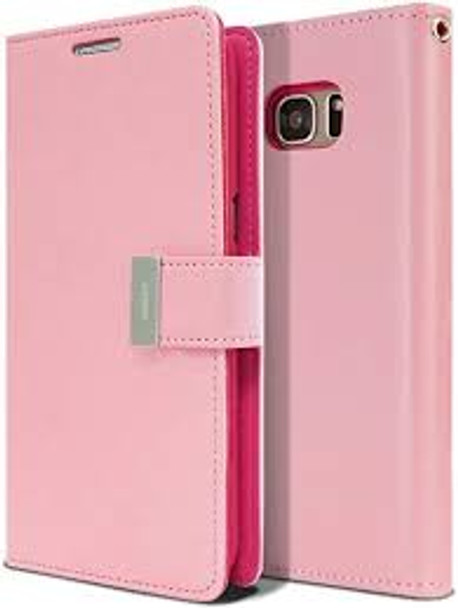 For Samsung Galaxy S7 Edge Rich Diary Case Pink